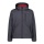 CMP Softshell jacket (windproof, water-repellent) with hood titanium grey/red Men